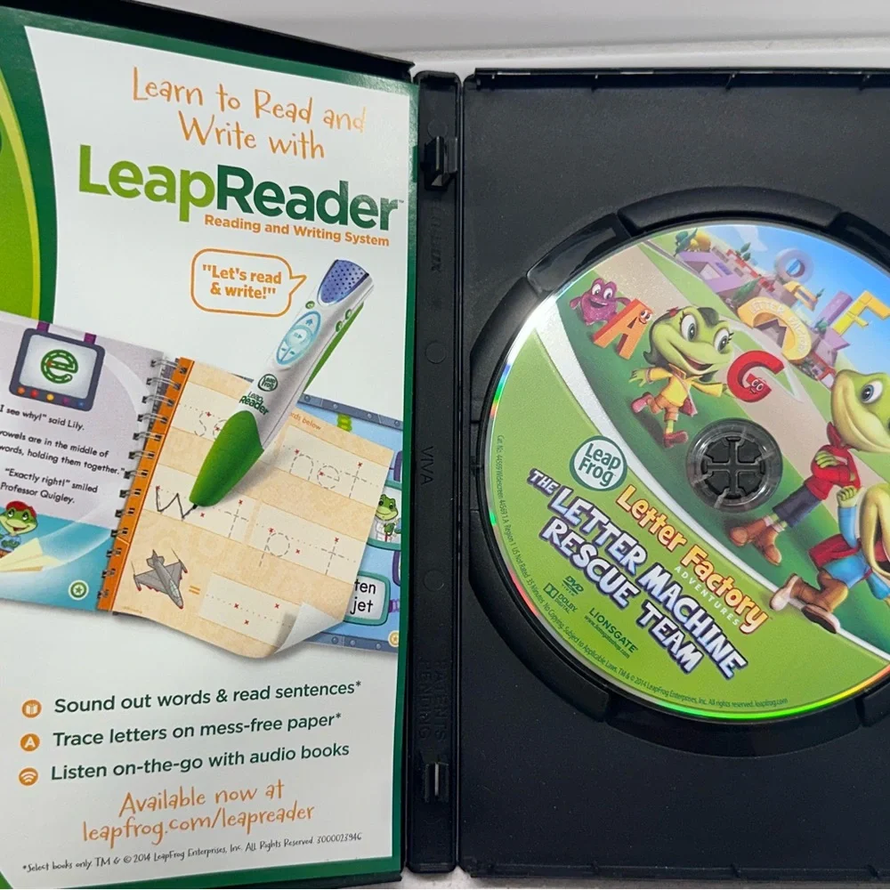 Leap Frog Letter Factory Adventures: The Letter Machine Rescue Team (DVD, 2014)